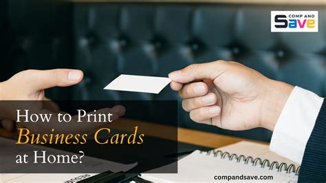 can you print business cards at home and how does it impact your brand image?